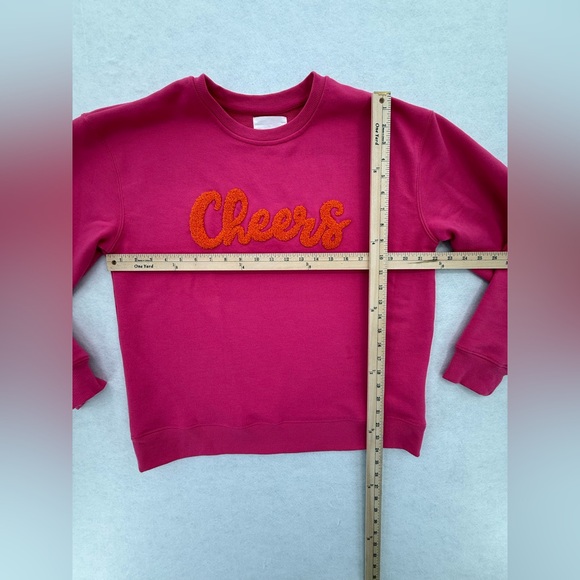 PANACHE CHEERS CREWNECK LARGE HOT PINK & ORANGE - Picture 9 of 9